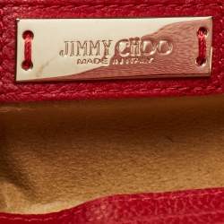 Jimmy Choo Red Leather Rosalie Tote