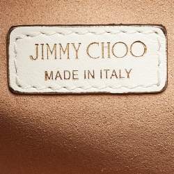 Jimmy Choo White Leather Varenne Tote 