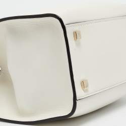 Jimmy Choo White Leather Varenne Tote 