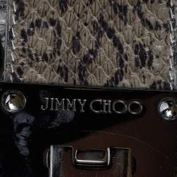 Jimmy Choo Grey Snakeskin Ramona Tote