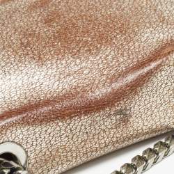 Pre Owned Jimmy Choo Metallic Grey Leather Rebel Crossbody Bag