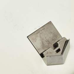 Pre Owned Jimmy Choo White Glazed Leather Lockett City Shoulder Bag