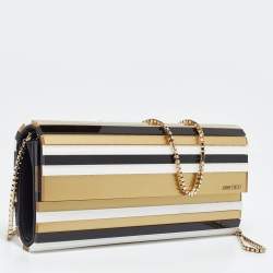 Jimmy Choo Tri Color Acrylic and Leather Sweetie Chain Clutch