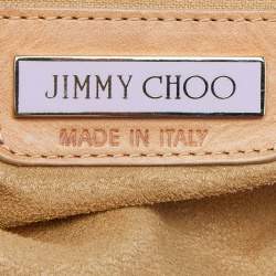 Jimmy Choo Tan Perforated Leather Sky Hobo