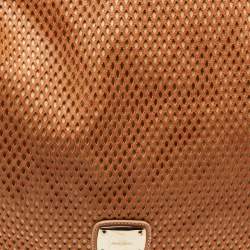 Jimmy Choo Tan Perforated Leather Sky Hobo