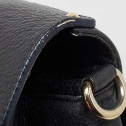 Jimmy Choo Midnight Blue Leather Rosalie Top Handle Bag