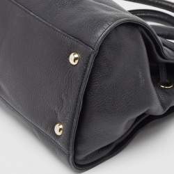 Jimmy Choo Midnight Blue Leather Rosalie Top Handle Bag