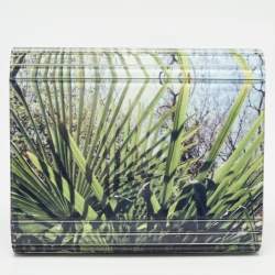 Pre Owned Jimmy Choo Multicolor Palm Print Acrylic and Suede Candy Chain Clutch