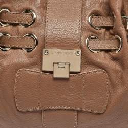 Jimmy Choo Brown Leather Ramona Shoulder Bag