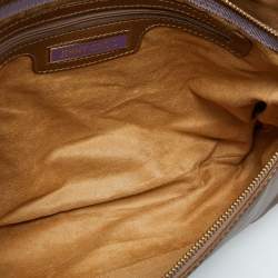 Jimmy Choo Brown/Gold Python and Leather Tulita Hobo