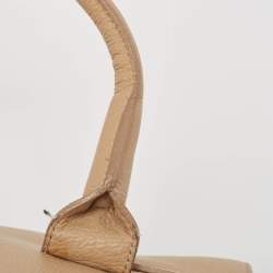 Pre Owned Jimmy Choo Beige Leather Small Rosalie Satchel