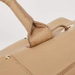 Pre Owned Jimmy Choo Beige Leather Small Rosalie Satchel