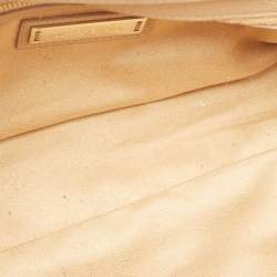 Pre Owned Jimmy Choo Beige Leather Small Rosalie Satchel