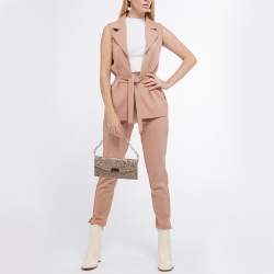 Pre Owned Jimmy Choo Multicolor Glitter Riane Chain Clutch 