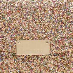 Pre Owned Jimmy Choo Multicolor Glitter Riane Chain Clutch 