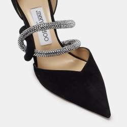 Pre Owned Jimmy Choo Black Suede Luis Pumps Size 36