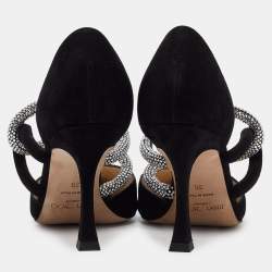 Pre Owned Jimmy Choo Black Suede Luis Pumps Size 36