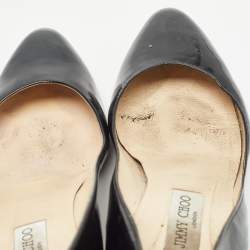 Pre Owned Jimmy Choo Black Patent Leather Bridget Pumps Size 41