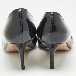 Pre Owned Jimmy Choo Black Patent Leather Bridget Pumps Size 41