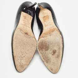 Pre Owned Jimmy Choo Black Patent Leather Bridget Pumps Size 41