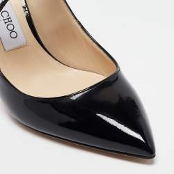 Pre Owned Jimmy Choo Black Patent  Leather Sage Pumps Size 36