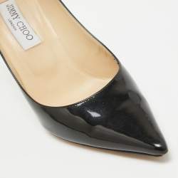 Jimmy Choo Black Patent Leather Love Pumps Size 38