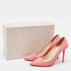 Jimmy Choo Pink Suede Avril Pumps Size 37