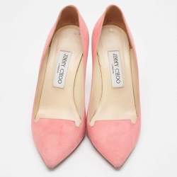 Jimmy Choo Pink Suede Avril Pumps Size 37