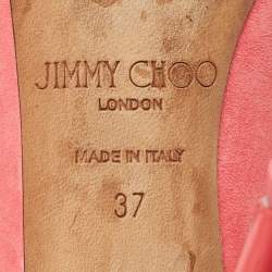 Jimmy Choo Pink Suede Avril Pumps Size 37