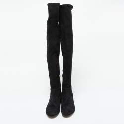 Pre Owned Jimmy Choo Black Suede Knee Length Boots Size 39