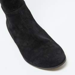 Pre Owned Jimmy Choo Black Suede Knee Length Boots Size 39