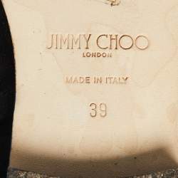 Pre Owned Jimmy Choo Black Suede Knee Length Boots Size 39