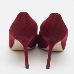 Jimmy Choo Burgundy Suede Romy Pumps Size 38