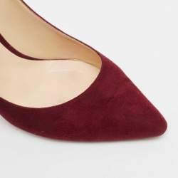 Jimmy Choo Burgundy Suede Romy Pumps Size 38