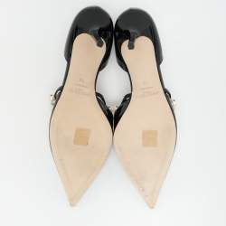 Pre Owned Jimmy Choo Black Patent Leather Aurelie 85 Pumps 42