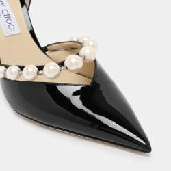 Pre Owned Jimmy Choo Black Patent Leather Aurelie 85 Pumps 42