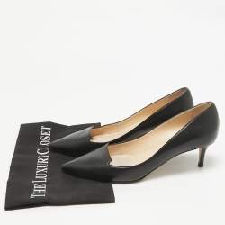 Jimmy Choo Black Leather Ari Pumps Size 38