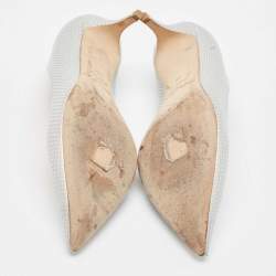 Jimmy Choo Silver Leather Pumps 38