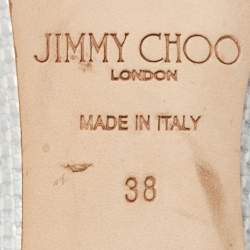Jimmy Choo Silver Leather Pumps 38