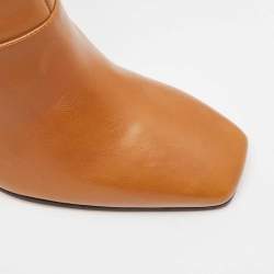 Pre Owned Jimmy Choo Brown Leather Mahesa Knee Length Boots Size 39