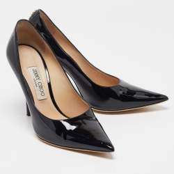 Jimmy Choo Black Patent Romy Pumps Size 39