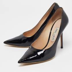 Jimmy Choo Black Patent Romy Pumps Size 39