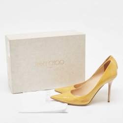 Jimmy Choo Yellow Patent Leather Abel Pumps Size 39