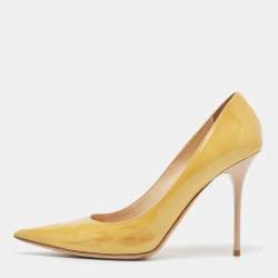 Jimmy Choo Yellow Patent Leather Abel Pumps Size 39