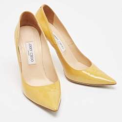 Jimmy Choo Yellow Patent Leather Abel Pumps Size 39