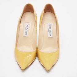 Jimmy Choo Yellow Patent Leather Abel Pumps Size 39