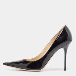 Jimmy Choo Black Patent Leather Abel Pumps Size 40.5