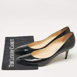 Jimmy Choo Black Patent Leather Bridget Pumps Size 41