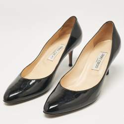 Jimmy Choo Black Patent Leather Bridget Pumps Size 41