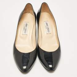 Jimmy Choo Black Patent Leather Bridget Pumps Size 41